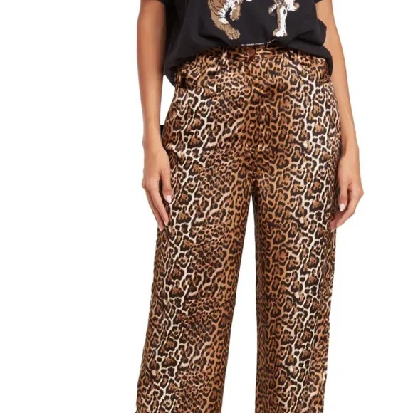 Anthropologie Ena Pally leopard pants 👖 - Picture 4 of 6